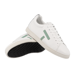 Baskets KELWOOD Cuir Blanc / Menthol