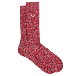 Chaussettes rouge chiné