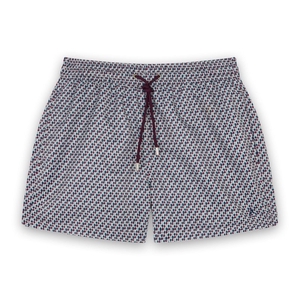 Short de bain - Mosaiques pourpre
