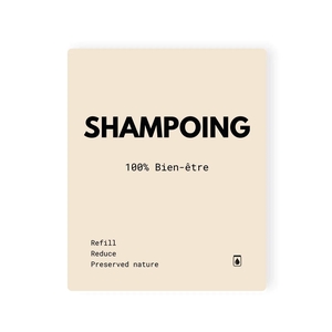 Étiquette SHAMPOING waterproof Beige Refill