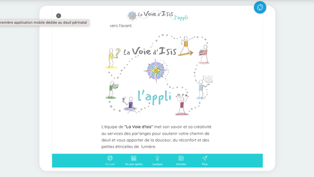 Cover image of the project La Voie d'Isis - l'appli