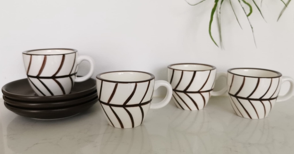 Hand painted coffee cups
