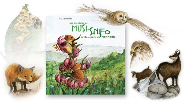 Cover image of the project "Les aventures de Musi et Snifo petites souris du Hohneck"