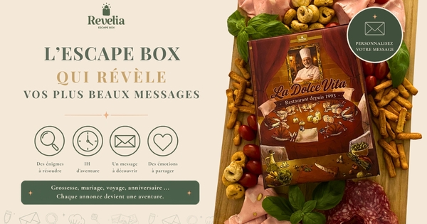 L'escape box qui révèle vos plus beaux messages