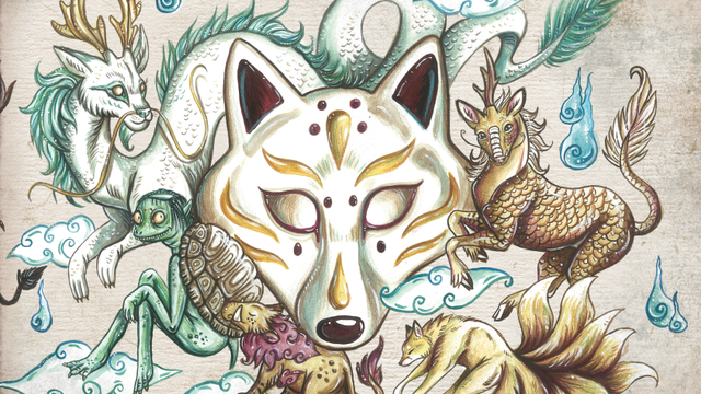 Cover image of the project livre "le grimoire des créatures japonaises"