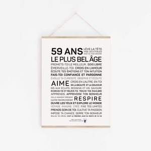Affiche "59 ans"