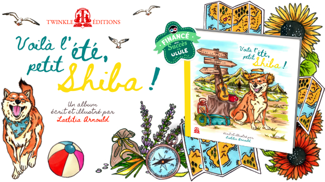 Cover image of the project ☀️🌴Voilà l'été, petit shiba !🌴☀️