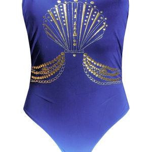 Maillot de bain une pièce bustier Aloha Blue Shell