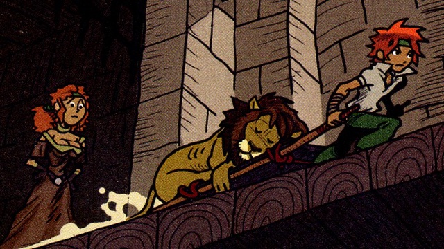 Cover image of the project Yvain, le chevalier au lion