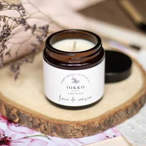 Bougie Parfumée Naturelle Fleur de Cerisier - 3 tailles