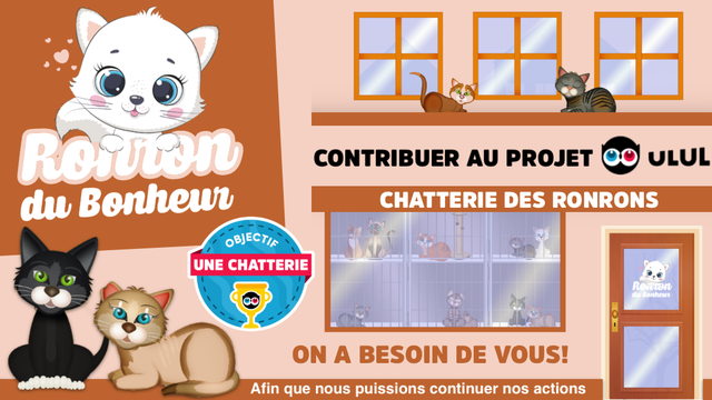 Cover image of the project Une chatterie pour l'association Ronron du Bonheur