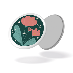 Magnet - Au jardin - Pivoines fond vert - 108