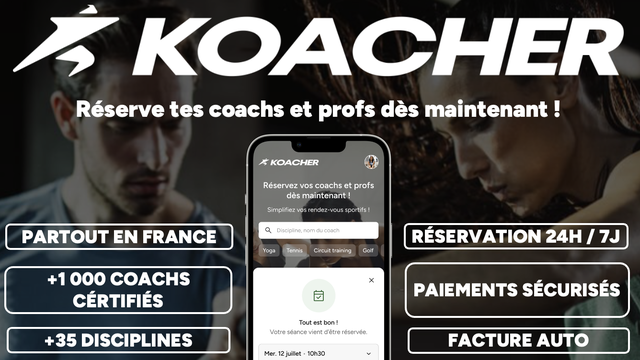 KOACHER - Révolutionner la réservation sportive - Ulule