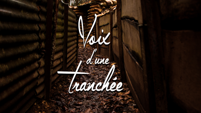 Cover image of the project Voix d'une tranchée