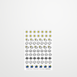 Les stickers météo