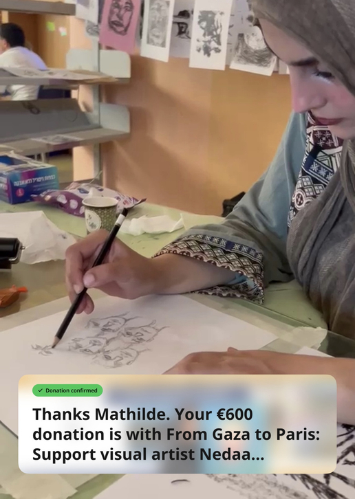 Nedaa Mansour, l'artiste gazaouie qui illustrera A La Gloire Des Femmes En Deuil 🇵🇸