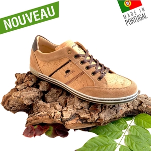 Chaussures homme en liège naturel