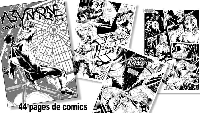 Image de couverture de la collecte ASYNKRONE comics par Xavier Duvet