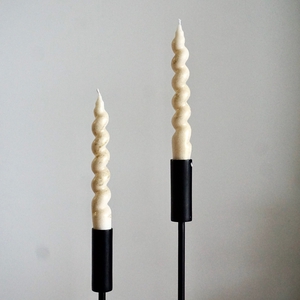Duo de bougies Spirales Pailletées
