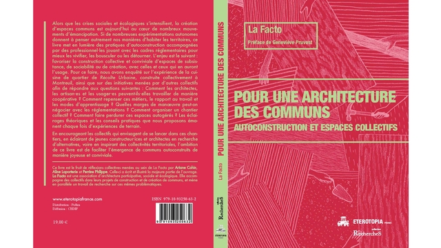 Cover image of the project Pré-commande du livre "Pour une architecture des communs"