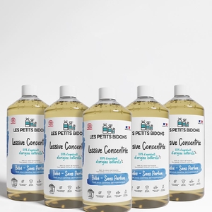 Pack 1 AN de Lessives Concentrées Bébé - Sans parfum