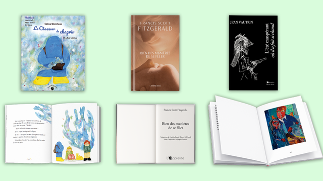 Cover image of the project Trois livres et une collection pour les éditions l'Apprentie
