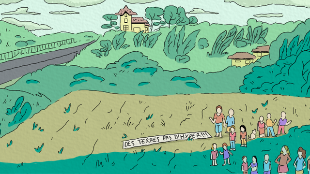 Cover image of the project Oxygène contre Oxylane, une lutte locale en bande-dessinée