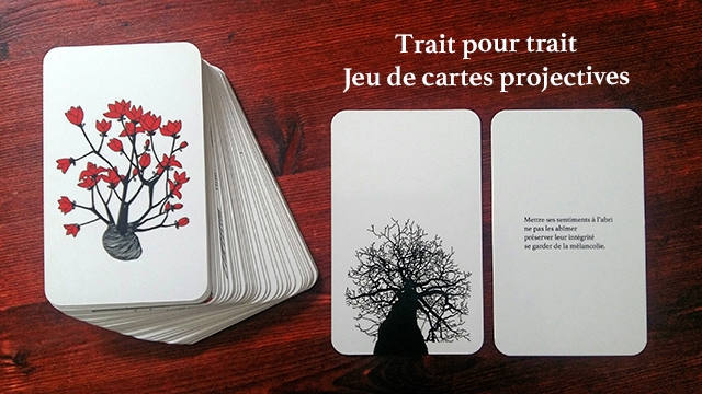 Imagen de portada del proyecto Trait pour trait — jeu de cartes projectives