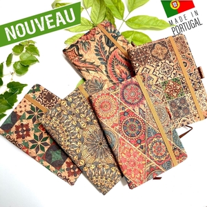 Mini Agenda en liège naturel artisanal - Cahier en liège