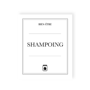 Étiquette SHAMPOING waterproof