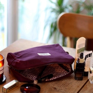Trousse de toilette Léon Prune