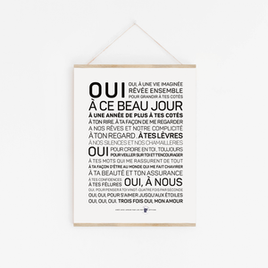Affiche "Anniversaire couple"