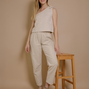Pantalon Cléa - Lin sable