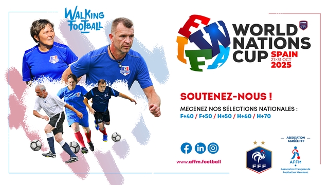 Imagen de portada del proyecto Ensemble pour la Coupe du Monde de Walking Football 2025 !