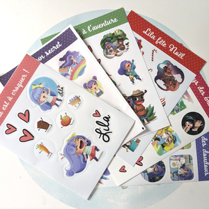 Coffret Stickers Lila signe avec bébé