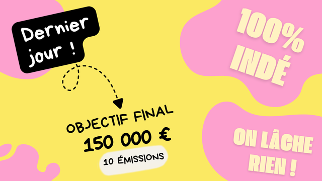 J-1 avant la fin de la campagne pour soutenir Pataquès !
