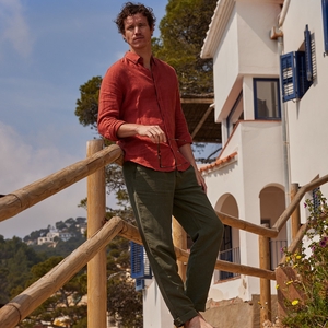 Pantalon en lin écru