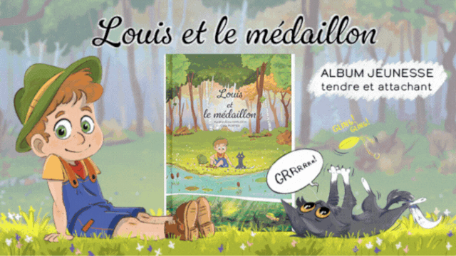 Cover image of the project Louis et le médaillon (Livre enfant - Album jeunesse)