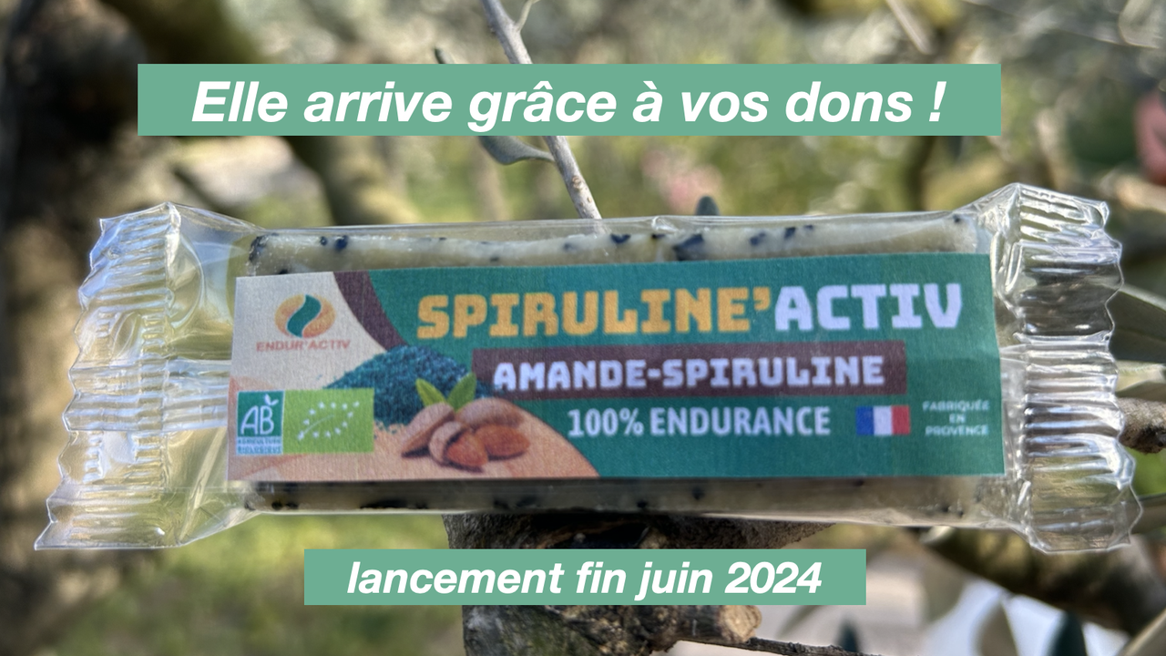 Barre BIO pâte d'amande à la spiruline - Ulule