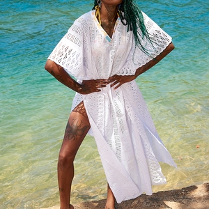 Robe de plage longue Libra White