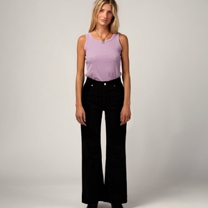LE PANTALON FLARE NOIR FEMME