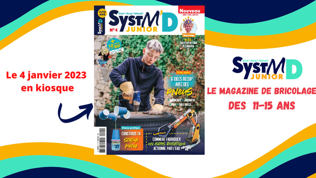 Cover image of the project Le magazine Système D lance Système D Junior