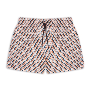 Short de bain - Mosaiques orange