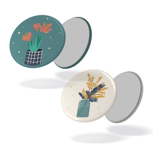 Lot de 2 magnets - Fleurs de safran + Mimosan - 98