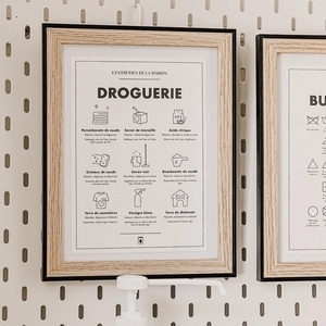 Affiche DROGUERIE- Guide des produits ménagers