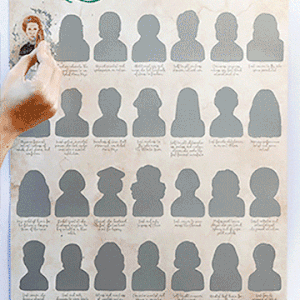 WHO'S SHE? | Affiche à gratter