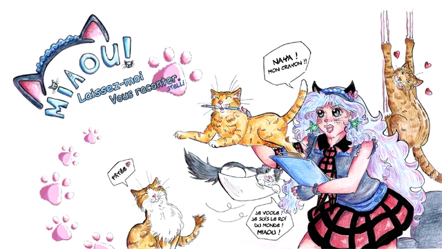 Cover image of the project Miaou ! Laissez-moi vous raconter... Une BD qui a du chat !