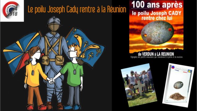 Image de couverture de la collecte Le poilu Joseph Cady rentre à la Réunion
