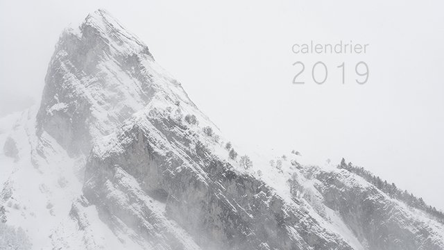 Cover image of the project Calendrier 2019