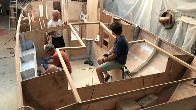 Cover image of the project Construction d'un voilier à vocation sociale